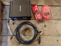 Alpine subwoofer amplifier & wire