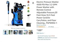 C1060 Electric Pressure Washer 4500 PSI