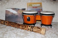Bongo Drums, Rainstick and Art