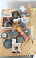 GRINDING WHEEL AND BRUSH LOT