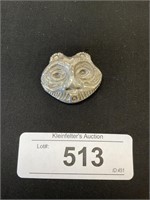 Sterling Silver Marked Totem Pin.