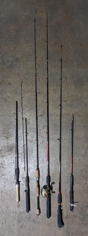 (Y) Fishing poles such as St Clair, Rhino and