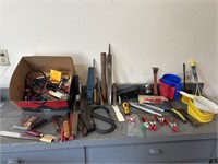 Mixed assortment of hand tools