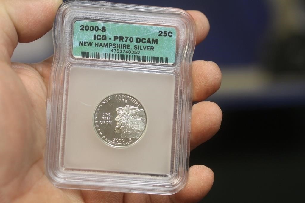 ICG Graded Slabbed Silver Quarter
