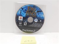 PLAY STATION PS2 LORD OF THE RINGS TWO TOWERS GAME
