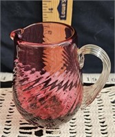 small cranberry pitcher