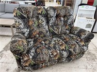 Mossy Oak look Camo Reclining Loveseat