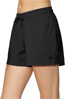 Champion Women's LG Jersey Short, Black Large