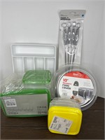 Lot of New Kitchen Items- Storage Containers More