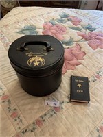 Masonic Hat Box & Bible