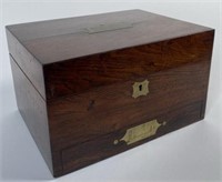 19TH C. ENGLISH TRAVEL BOX