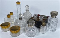 COLLECTION OF VANITY JARS