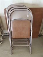 Folding Card Table & 4 Chairs