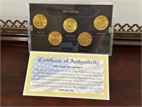 2001 Gold State Quarter Collection - Uncirculated