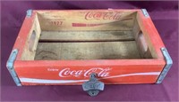 Old Coca-Cola Bottle Opener And Crate From 1977