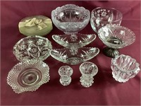 Assortment Of Glass & Crystal Pieces