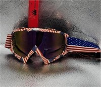 Patriotic Motorcycle/Motocross Goggles