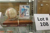 Autographed baseball: