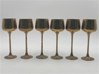 Set Of Brass Wine Goblets