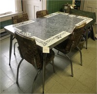 Vintage Kitchen Table & Chairs Set