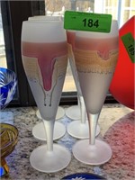 LOT OF 6 CHAMPAGNE FLUTES