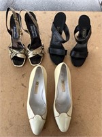 Group of designer shoes including Gucci, Neiman