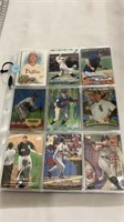 Jim Thome cards 12 sheets