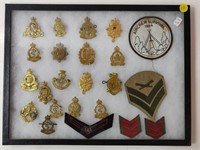Military Badges/Pins Framed Incl. Aircrew
