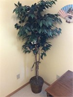 Artificial tree with panda apx 67"