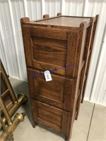 Wood 3 drawer file cabinet