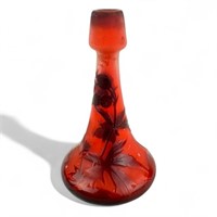 Emile Galle Red Perfume Bottle