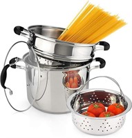 Stainless Steel 4 Piece Pot with Strainer Insert