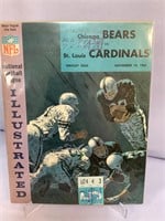 Bears vs Cardinals Nov 14 1965 program W/ ticket