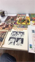 Absolute grab bag of comics and Beatles sheet
