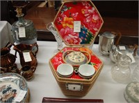 Cased Oriental tea set.