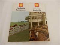 GROUPING OF 2 SHELL U.S.A.KENTUCKY  ROAD MAPS