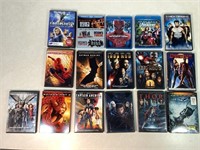 16 DVD Movies, Mostly Super Heroes