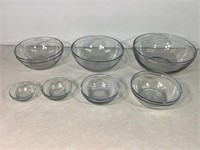 7pc Anchor Hocking Nesting Bowl Set, 3.5 to 10in