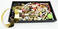 Large Collection of Fashion Jewelry and Watches