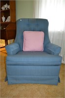 Blue Rocking Occasional Chair