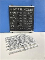 Business Hours Display Board by Headline