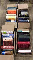 4 BOXES ASSORTED BOOKS