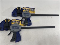 (2) New 18" Irwin Quick Grip Clamps