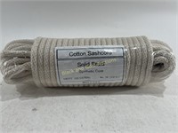 New 100’ Cotton Sashcord Solid Braid Rope