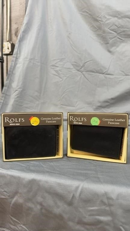 2 Rolf’s black passcase wallet