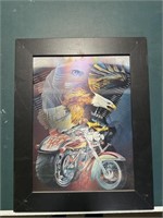 Transition picture motorcycle and eagle 15 X 19