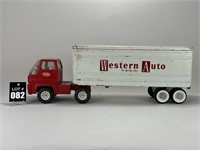 TONKA Western Auto Metal Tractor Trailer