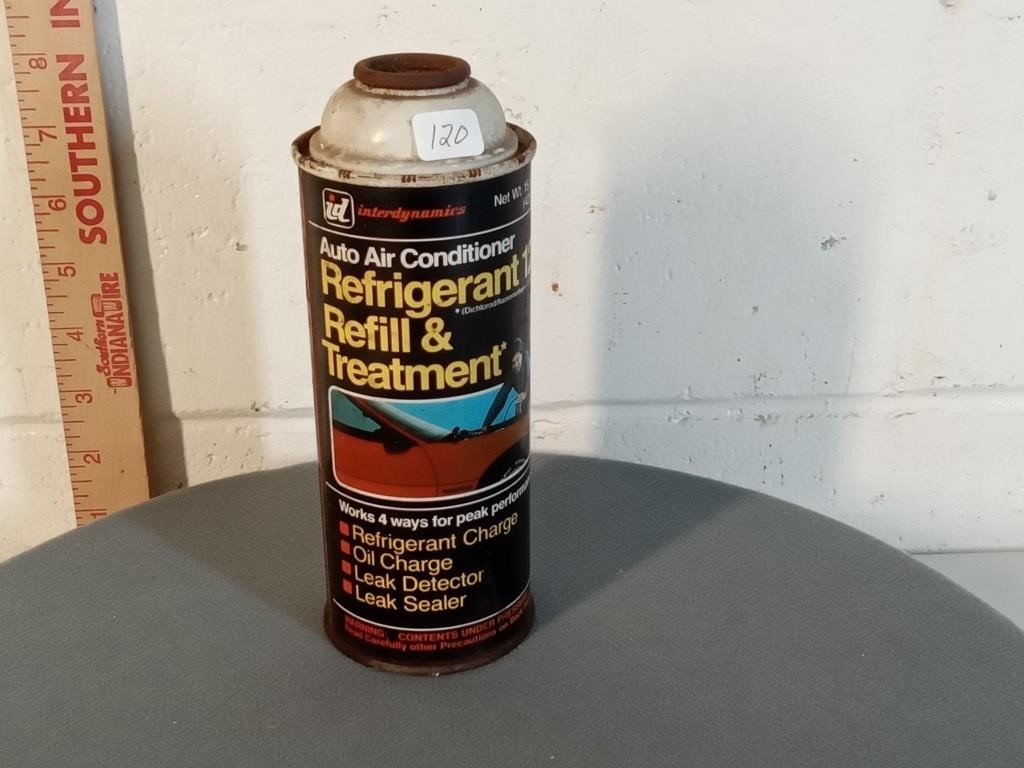 15oz Interdynamics R12 Freon can (full unused)