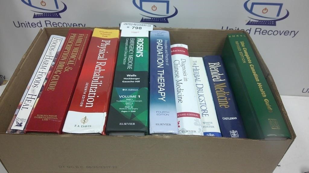 BOX OF MEDICAL BOOKS - USED