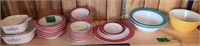 Pyrex Pink Flamingo Bowls, Plate, Corningware,